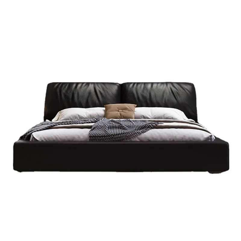 Современная парная кровать, органайзер для хранения, Королевский размер, кровать для спальни, многофункциональная деревянная Роскошная современная мебель