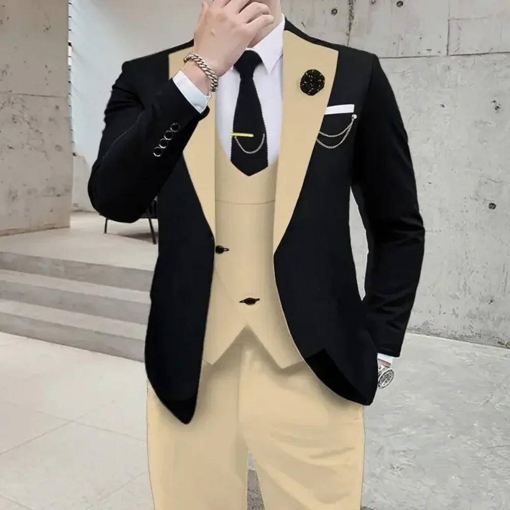 Suit 6XL (Blazer+ Vest + Pants) Men's Fashion Casual Gentleman Slim Fit Work solid color outdoor Business wedding banquet suit
Suit 6XL (Blazer+ Vest + Pants) Men's Fashion Casual Gentleman Slim Fit Work solid color outdoor Business wedding banquet suit