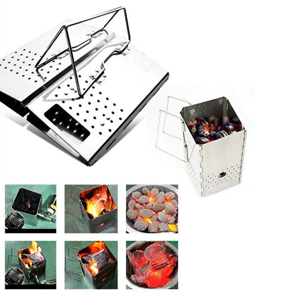 Hot New Portable Charcoal Starter Stainless Steel Outdoor Barbecue Grill Fire Starter Folding Carbon BBQ Grill Heating Stove
Hot New Portable Charcoal Starter Stainless Steel Outdoor Barbecue Grill Fire Starter Folding Carbon BBQ Grill Heating Stove