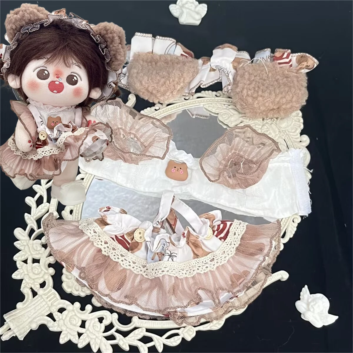 【 Little Bear Bobbi 】 20cm Cotton Doll Clothing Set Cute Cartoon Little Bear Skirt Plush Doll Dress Up
【 Little Bear Bobbi 】 20cm Cotton Doll Clothing Set Cute Cartoon Little Bear Skirt Plush Doll Dress Up