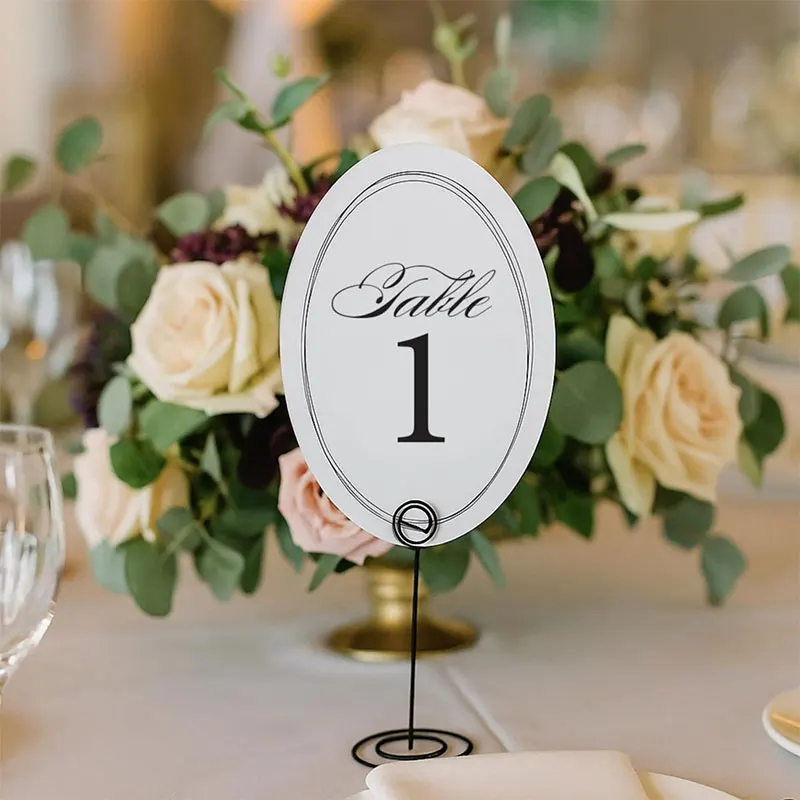 Oval Table Numbers-Double-sided Printing Event Wedding Table Number Assignment Formal Elegant Simple NUMERICAL Table Numbers
Oval Table Numbers-Double-sided Printing Event Wedding Table Number Assignment Formal Elegant Simple NUMERICAL Table Numbers