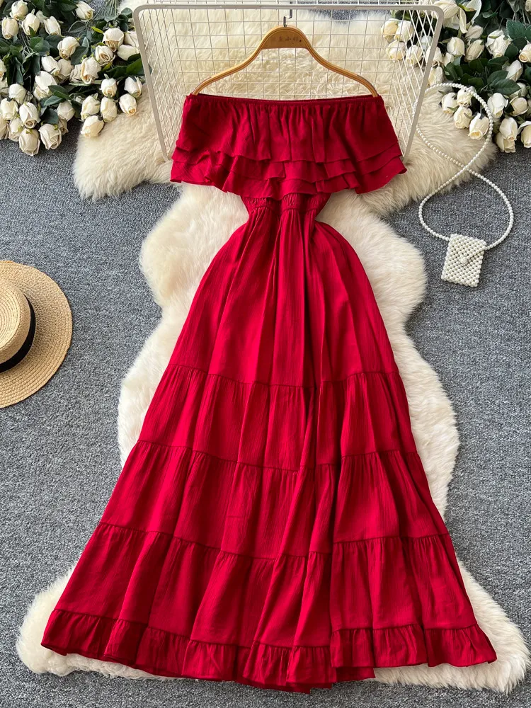 2026 Новое летнее женское платье во французском стиле с разрезом на шее и короткими рукавами, многослойное лоскутное длинное платье трапециевидной формы с оборками и высокой талией
2026 Новое летнее женское платье во французском стиле с разрезом на шее и короткими рукавами, многослойное лоскутное длинное платье трапециевидной формы с оборками и высокой талией