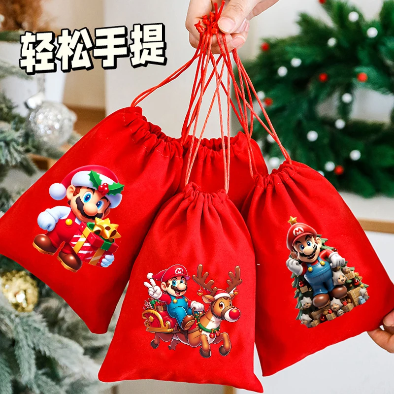 Super Marioed Xmas Drawstring Bag Christmas Party Home Decoration Gift Bags Cute Cartoon Candy Storage Bag Anime Jewelry Pouch
Super Marioed Xmas Drawstring Bag Christmas Party Home Decoration Gift Bags Cute Cartoon Candy Storage Bag Anime Jewelry Pouch