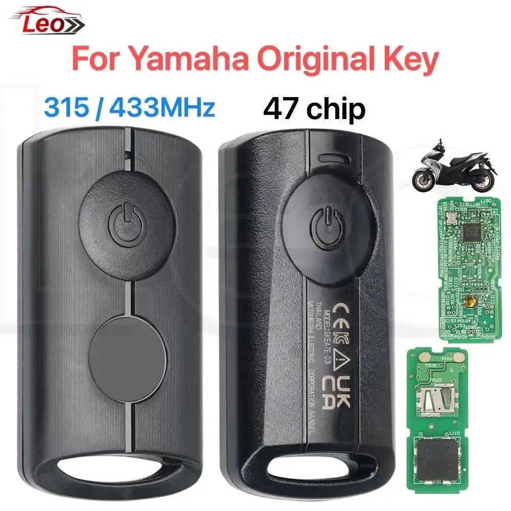 Оригинальный смарт-ключ Leo для мотоциклов 315-433 МГц, 49-чиповый, для Yamaha NMAX, TMAX, NVX155, Xmax300, QBIX, AEROX, JAUNS, Xmax 125, 250, 400
Оригинальный смарт-ключ Leo для мотоциклов 315-433 МГц, 49-чиповый, для Yamaha NMAX, TMAX, NVX155, Xmax300, QBIX, AEROX, JAUNS, Xmax 125, 250, 400
