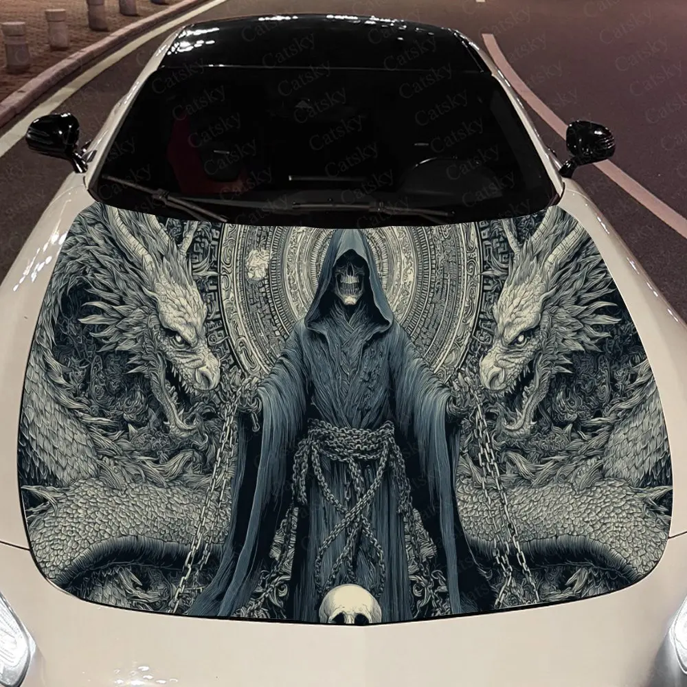 Mysterious Grim Reaper Dragon Auto Cover Sticker, Waterproof and Self-adhesive Auto Hood Decal, Auto Vinyl Wraps, Cool Car Exter
Mysterious Grim Reaper Dragon Auto Cover Sticker, Waterproof and Self-adhesive Auto Hood Decal, Auto Vinyl Wraps, Cool Car Exter