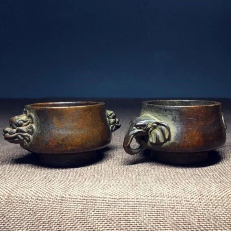 Country Collection Alloy Copper Incense Burner Ming Xuande Elephant Lion Incense Burner Antique Old Goods Collection Pulp Incens
Country Collection Alloy Copper Incense Burner Ming Xuande Elephant Lion Incense Burner Antique Old Goods Collection Pulp Incens
