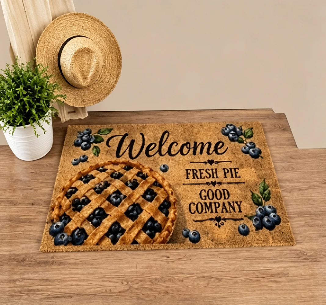 Blueberry Fruit Welcome Mat Custom Fresh Pie Good Company Doormat Farmhouse Kitchen Entryway Cottagecore Summer Hostess Gift
Blueberry Fruit Welcome Mat Custom Fresh Pie Good Company Doormat Farmhouse Kitchen Entryway Cottagecore Summer Hostess Gift