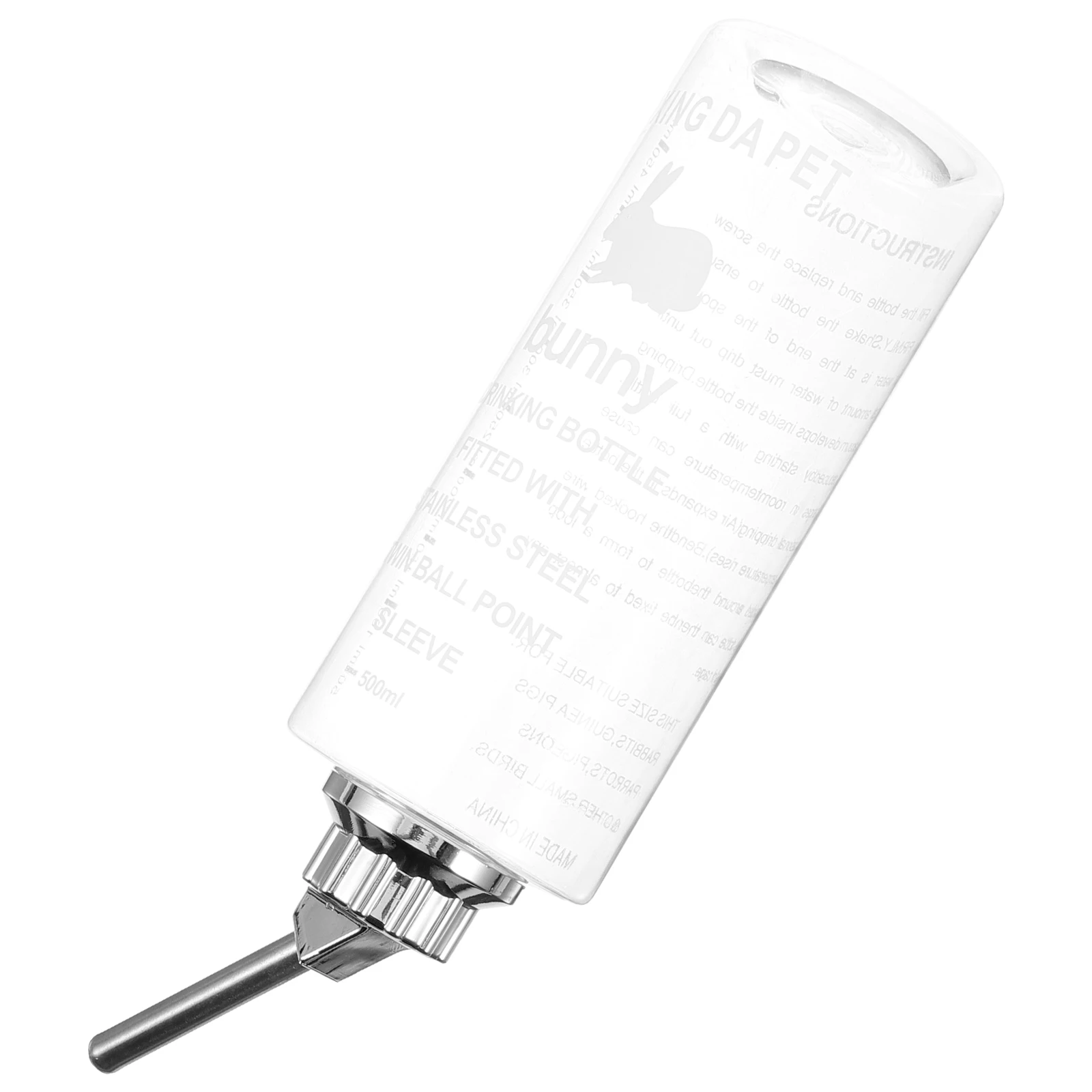 Rabbit Squirrel Water Bottle 500ml Stainless Steel Pet Drinker Rolling Ball Guinea Pig Chinchilla Hamster Cage Feeder Easy
Rabbit Squirrel Water Bottle 500ml Stainless Steel Pet Drinker Rolling Ball Guinea Pig Chinchilla Hamster Cage Feeder Easy