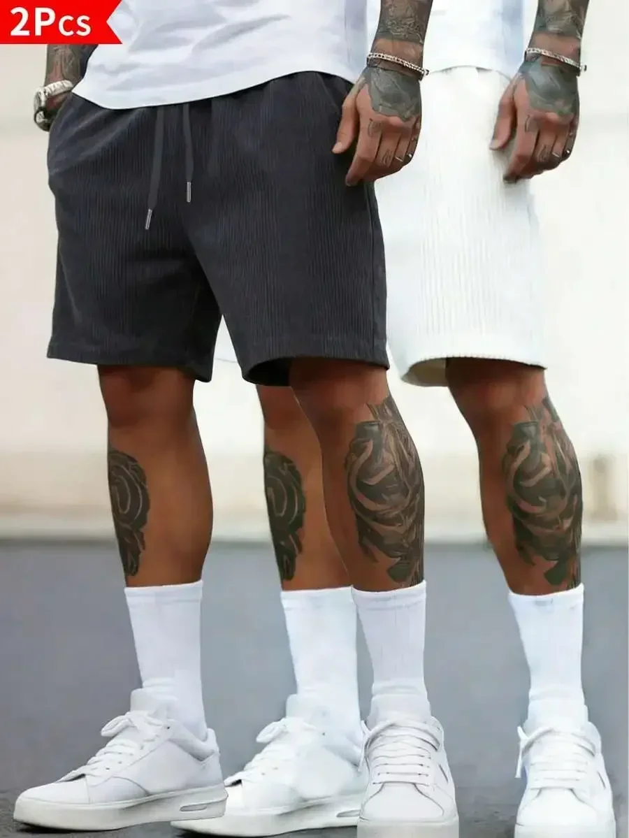 2-Pack Mens Corduroy Casual Shorts Loose Straight Fit American Retro Style
2-Pack Mens Corduroy Casual Shorts Loose Straight Fit American Retro Style