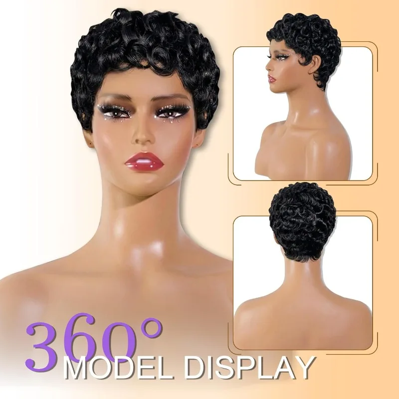 Comfort Pixie Cut Wigs Human Hair for Black Women Short Bob Wig 100% Real Human Hair Lightweight Natural Black Layered 6 Inch
Comfort Pixie Cut Wigs Human Hair for Black Women Short Bob Wig 100% Real Human Hair Lightweight Natural Black Layered 6 Inch