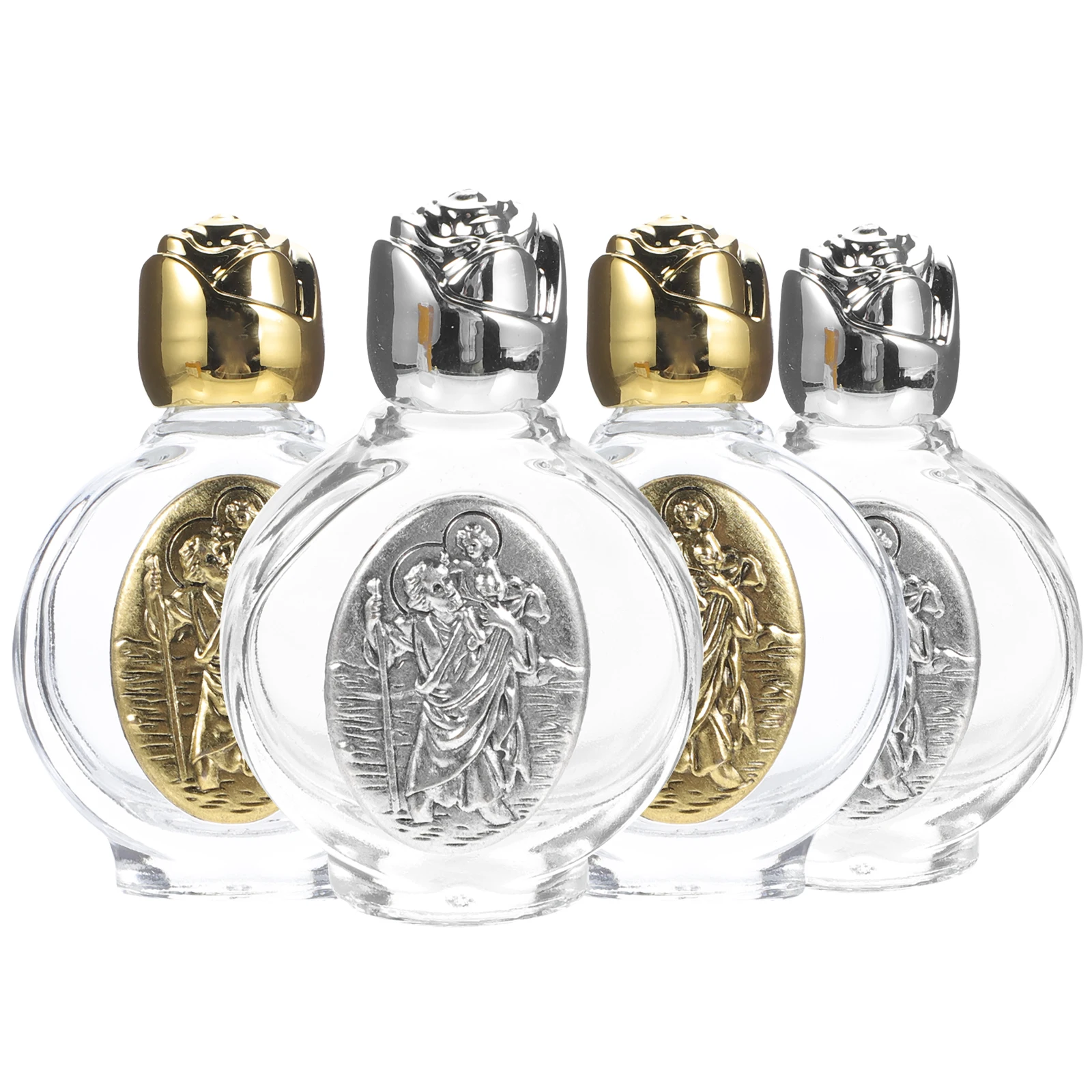 4 Pcs Statue Metal Water Bottle Travel Wedding Holy Glass Decorative Catholic Empty
4 Pcs Statue Metal Water Bottle Travel Wedding Holy Glass Decorative Catholic Empty