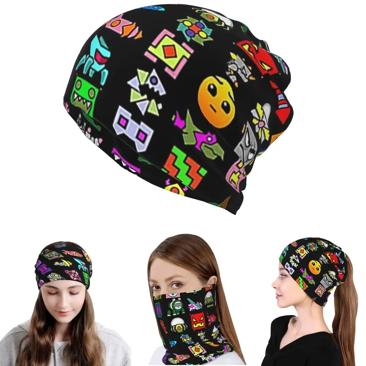 Geometry Dash Bandana Neck Cover Mask Scarf Multifunction Balaclava Beanies Hat Unisex Adult All Season
Geometry Dash Bandana Neck Cover Mask Scarf Multifunction Balaclava Beanies Hat Unisex Adult All Season