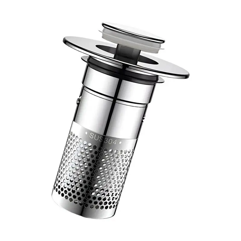 Ситечко для слива раковины прочная корзина для фильтров из нержавеющей стали с выдвижным дизайном Надежная крышка для слива раковины для домашнего ремонта 
Ситечко для слива раковины прочная корзина для фильтров из нержавеющей стали с выдвижным дизайном Надежная крышка для слива раковины для домашнего ремонта