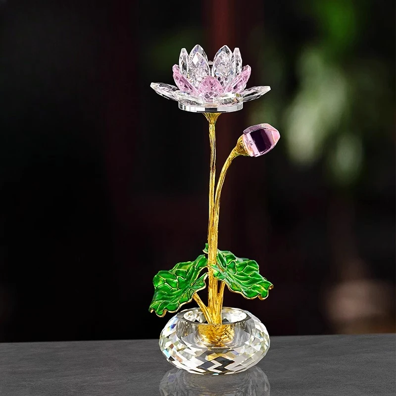 Lotus crystal ornament lotus ornament 
Lotus crystal ornament lotus ornament