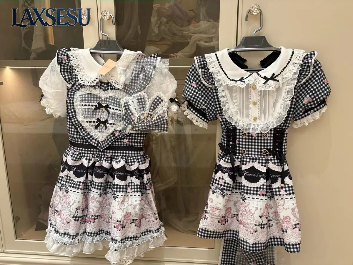 Sweet Girls 2 Piece Sets Summer Womens Princess Lolita Styl Party Short Dress and Skirt Set for Women Japanese Liz Outfits
Sweet Girls 2 Piece Sets Summer Womens Princess Lolita Styl Party Short Dress and Skirt Set for Women Japanese Liz Outfits