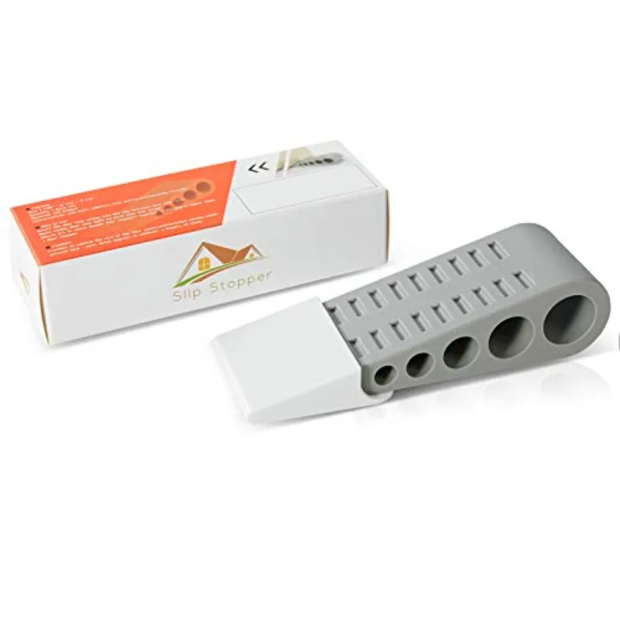 Door Stoppers, Anti-Slip Rubber Door Stop with Holder, Door Stops for Bottom of Door, Works on All Floor Types , Grey
Door Stoppers, Anti-Slip Rubber Door Stop with Holder, Door Stops for Bottom of Door, Works on All Floor Types , Grey