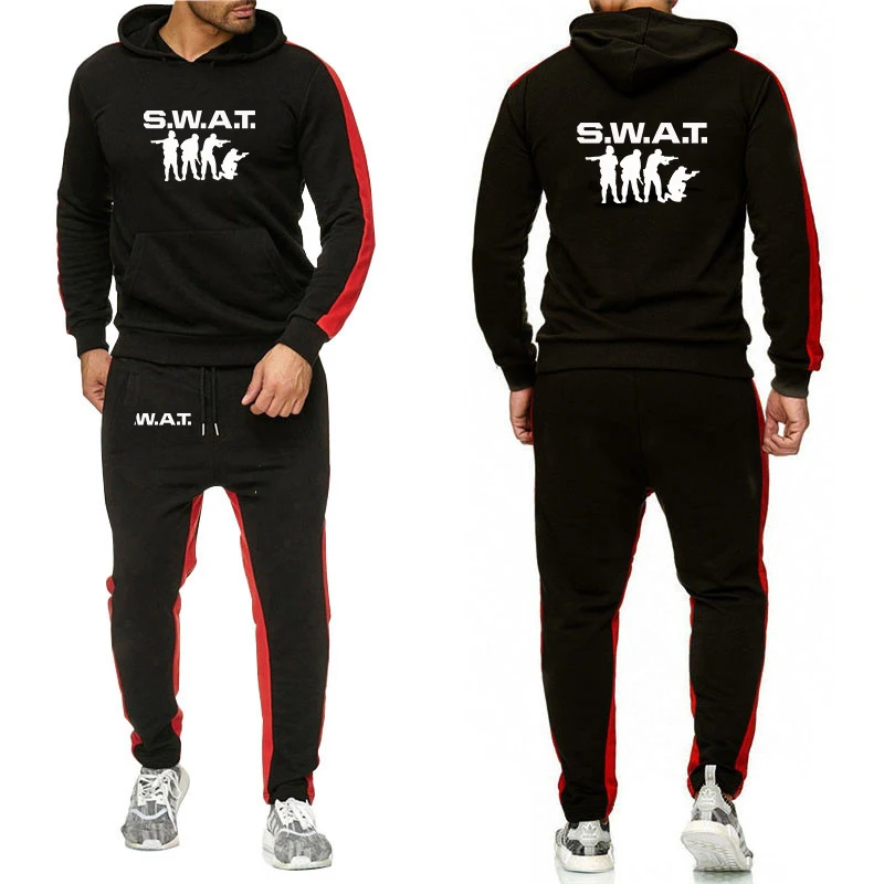 SWAT Men's Autumn Solid Color Hoodie+jogging Pants Two-piece Set Fashionable Outdoor Casual Sportswear Men's Tracksuit hoodies
SWAT Men's Autumn Solid Color Hoodie+jogging Pants Two-piece Set Fashionable Outdoor Casual Sportswear Men's Tracksuit hoodies