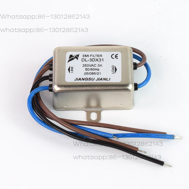 Power supply filter 220v anti-interference 1A-30A AC single phase with lead 1DX10
Power supply filter 220v anti-interference 1A-30A AC single phase with lead 1DX10