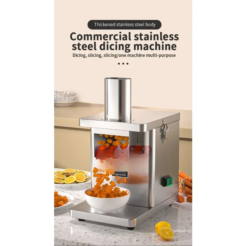 Dicing Slicer Vegetable Cutting Commercial Stainless Steel Good Quality Dicer Chopper Electric Different Sizes Equip
Dicing Slicer Vegetable Cutting Commercial Stainless Steel Good Quality Dicer Chopper Electric Different Sizes Equip