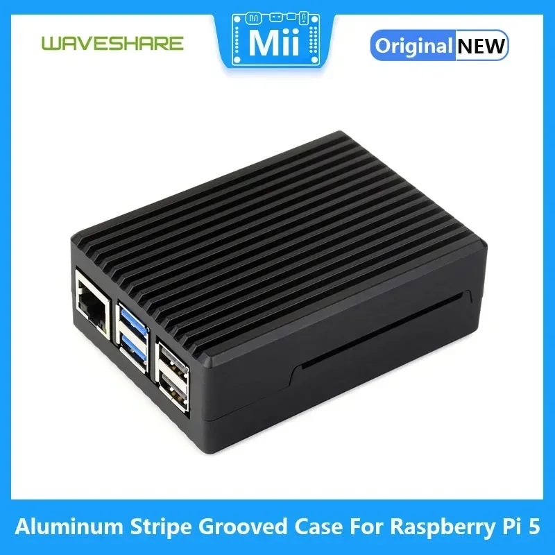 Алюминиевый рифленый корпус Waveshare в полоску для Raspberry Pi 5, встроенный охлаждающий вентилятор и столбы радиатора, подходящие для Raspberry Pi 5
Алюминиевый рифленый корпус Waveshare в полоску для Raspberry Pi 5, встроенный охлаждающий вентилятор и столбы радиатора, подходящие для Raspberry Pi 5