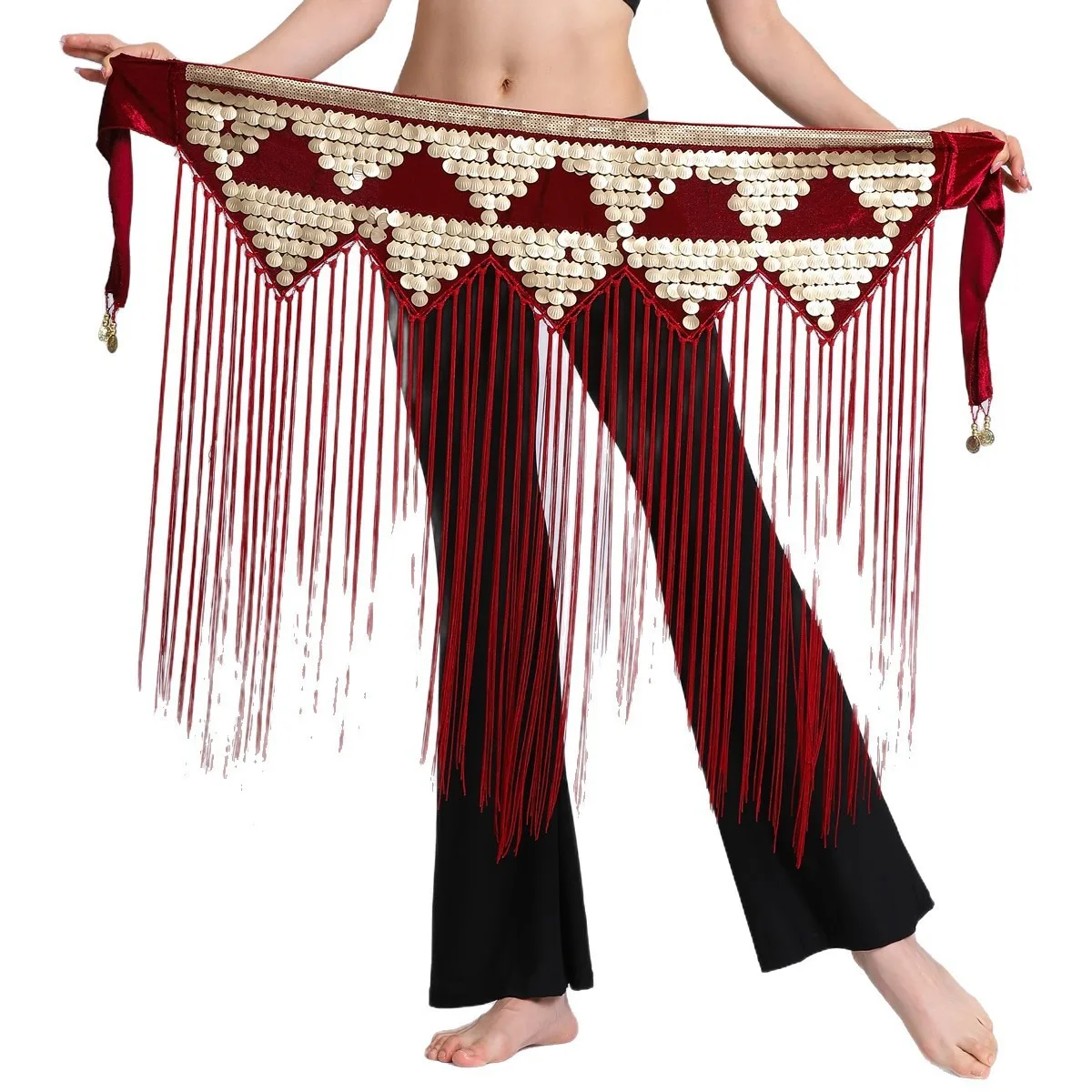 Belly Dance Hip Scarf Sequins Tassel For Beginners Oriental Indian Dance Performance Waist Belt Daily Practice Dance Accessory
Belly Dance Hip Scarf Sequins Tassel For Beginners Oriental Indian Dance Performance Waist Belt Daily Practice Dance Accessory