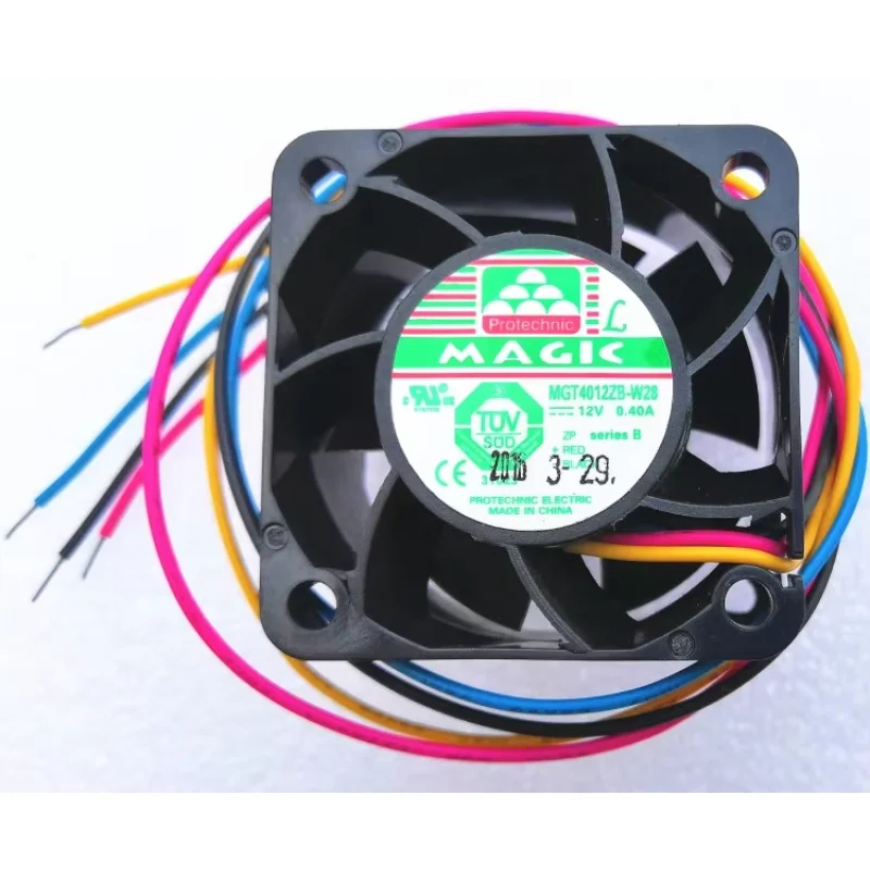 Magic MGT4012ZB-W28 DC 12 В 0,4 А 40x40x28 мм 4-проводной охлаждающий вентилятор для сервера
Magic MGT4012ZB-W28 DC 12 В 0,4 А 40x40x28 мм 4-проводной охлаждающий вентилятор для сервера