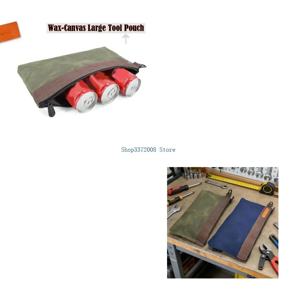 Wide Flat Bottom Tool Stands Upright on Uneven Surfaces Industrial Grade Waxed Canvas Sturdy Professional
Wide Flat Bottom Tool Stands Upright on Uneven Surfaces Industrial Grade Waxed Canvas Sturdy Professional