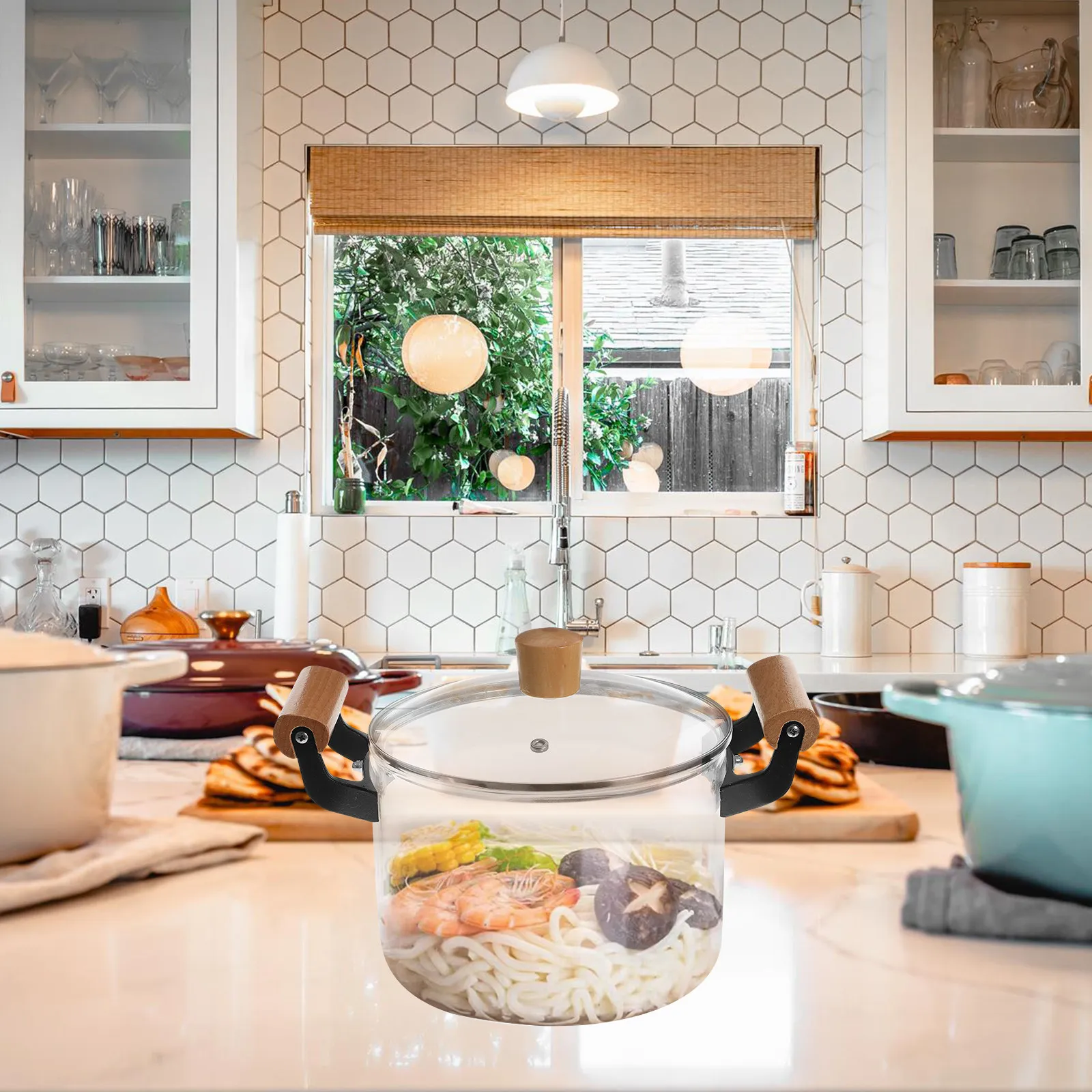 Large Clear Glass Soup Pot Double Handles Heat Resistant Stovetop Cooking Pot for Boiling Noodles Stewing Broth Home Kitchen
Large Clear Glass Soup Pot Double Handles Heat Resistant Stovetop Cooking Pot for Boiling Noodles Stewing Broth Home Kitchen