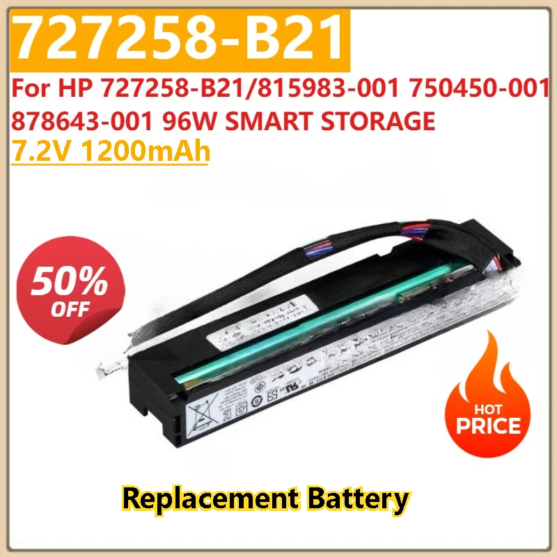 High Quality 7.2V 1200mAh Replacement Battery for HP 727258-B21/815983-001 750450-001 878643-001 96W SMART STORAGE
High Quality 7.2V 1200mAh Replacement Battery for HP 727258-B21/815983-001 750450-001 878643-001 96W SMART STORAGE