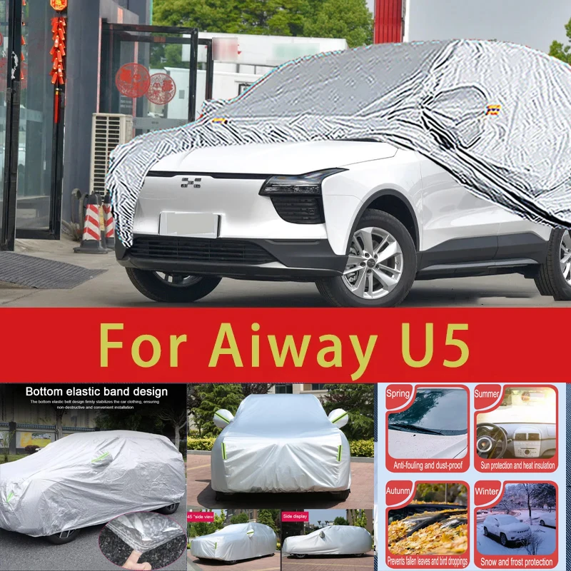 For Aiway U5 Outdoor Protection Full Car Covers Snow Cover Sunshade Waterproof Dustproof Exterior Car accessories
For Aiway U5 Outdoor Protection Full Car Covers Snow Cover Sunshade Waterproof Dustproof Exterior Car accessories