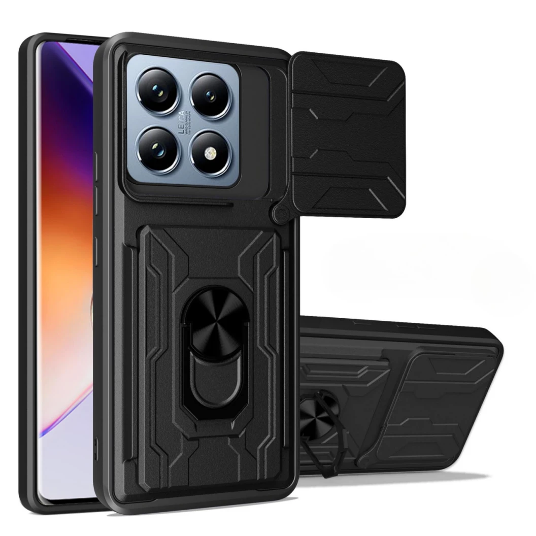 Card Holder Case for Xiaomi 15T Pro 5G MI15T 14T 13T 12T Xiao Mi 15t Mi14t Strong Phone Bag Ring Holder Slide Lens Protect Cover
Card Holder Case for Xiaomi 15T Pro 5G MI15T 14T 13T 12T Xiao Mi 15t Mi14t Strong Phone Bag Ring Holder Slide Lens Protect Cover