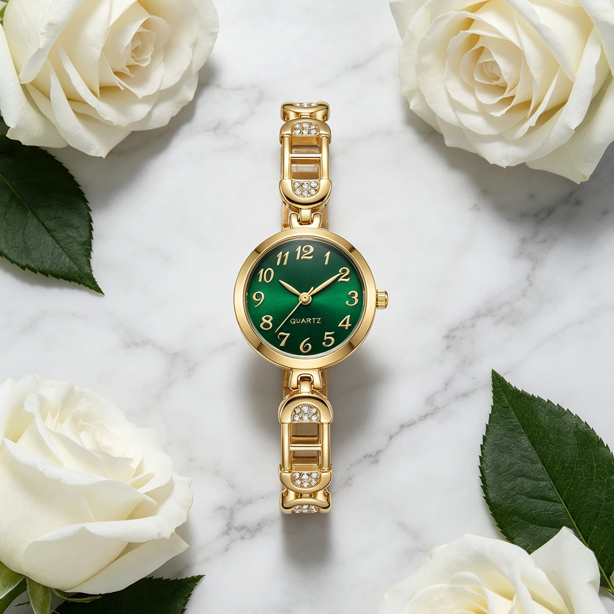 Simple and Elegant Versatile Women's Watch with Arabic Numerals, Fashionable Quartz Casual Bracelet Watch
Simple and Elegant Versatile Women's Watch with Arabic Numerals, Fashionable Quartz Casual Bracelet Watch