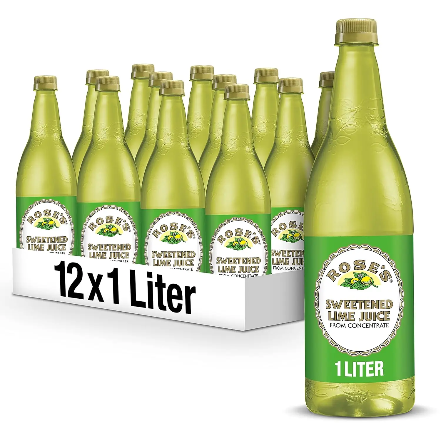 Sweetened Lime Juice, 1L Bottle (Pack of 12), Real Lime Flavor for Cocktails & Drinks, Bartender-Approved
Sweetened Lime Juice, 1L Bottle (Pack of 12), Real Lime Flavor for Cocktails & Drinks, Bartender-Approved