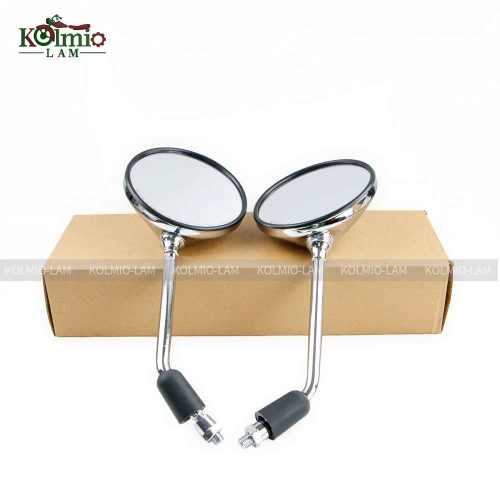 Black Silver Chrome 10mm Thread Universal Motorcycle Scooter Mirrors Motorbike Rear View Mirror Retro Round Oval Mirrors
Black Silver Chrome 10mm Thread Universal Motorcycle Scooter Mirrors Motorbike Rear View Mirror Retro Round Oval Mirrors