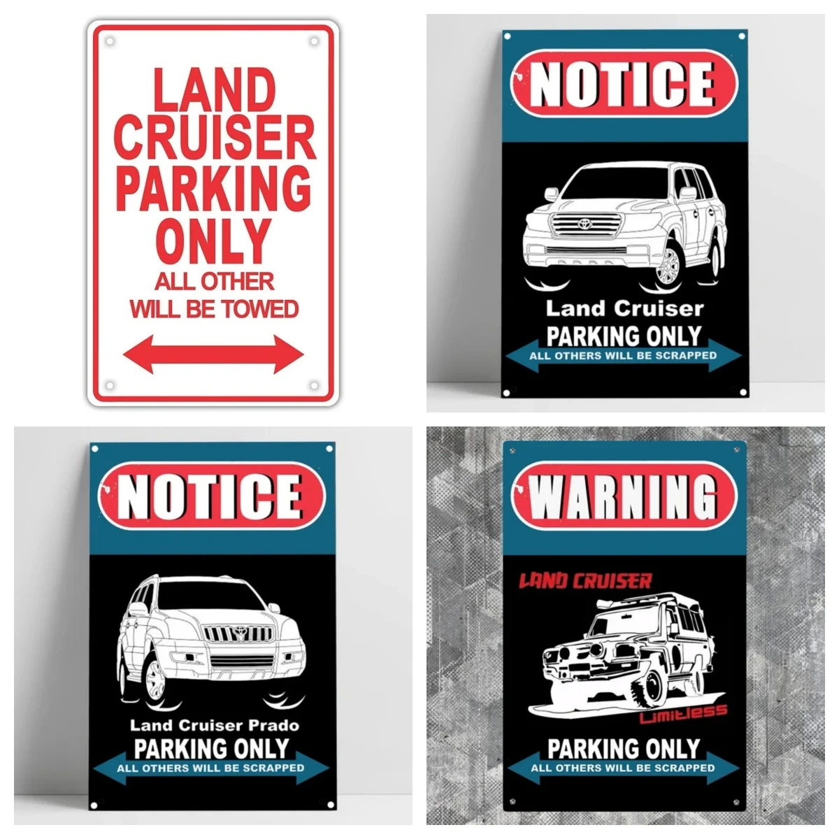 Land Cruiser Parking Only All Others Will Be Towed Ridiculous Metal Tin Sign Posters Wall Decor
Land Cruiser Parking Only All Others Will Be Towed Ridiculous Metal Tin Sign Posters Wall Decor