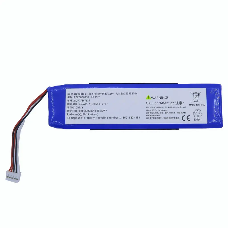 Speaker Battery Replacement Powerful 7.4V 3900mAh Bateria AEC6836137-2S EAC63558704 PL7 Speaker Battery
Speaker Battery Replacement Powerful 7.4V 3900mAh Bateria AEC6836137-2S EAC63558704 PL7 Speaker Battery