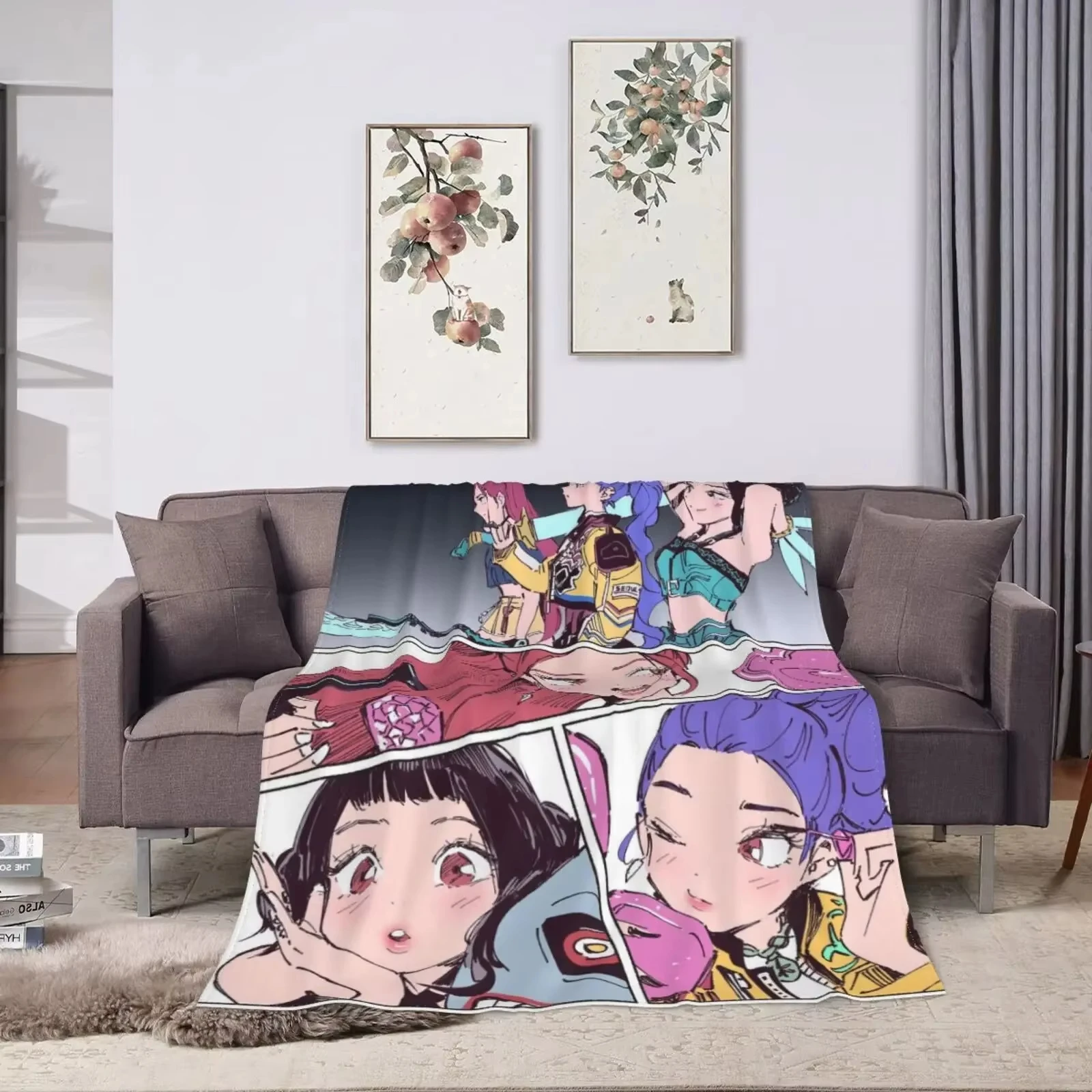 Huntrix Cute Girl Devil Hunter Flannel Blanket Gentle Comfort for Home School Dorm Gift Bedding Decor
Huntrix Cute Girl Devil Hunter Flannel Blanket Gentle Comfort for Home School Dorm Gift Bedding Decor