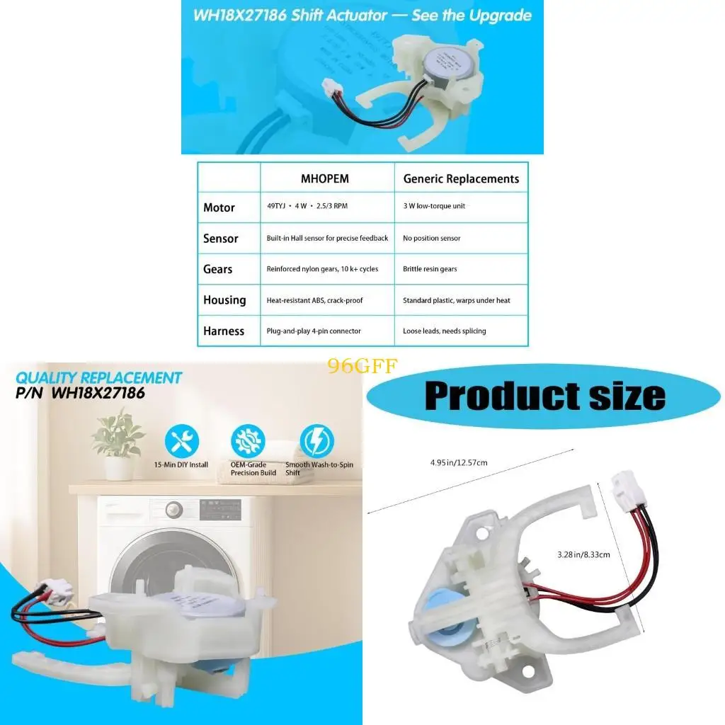 96GF High Efficiency Plastic Repair Clutch Replacement Part for Washing Machines with Quiet Operation and Easy Installation
96GF High Efficiency Plastic Repair Clutch Replacement Part for Washing Machines with Quiet Operation and Easy Installation