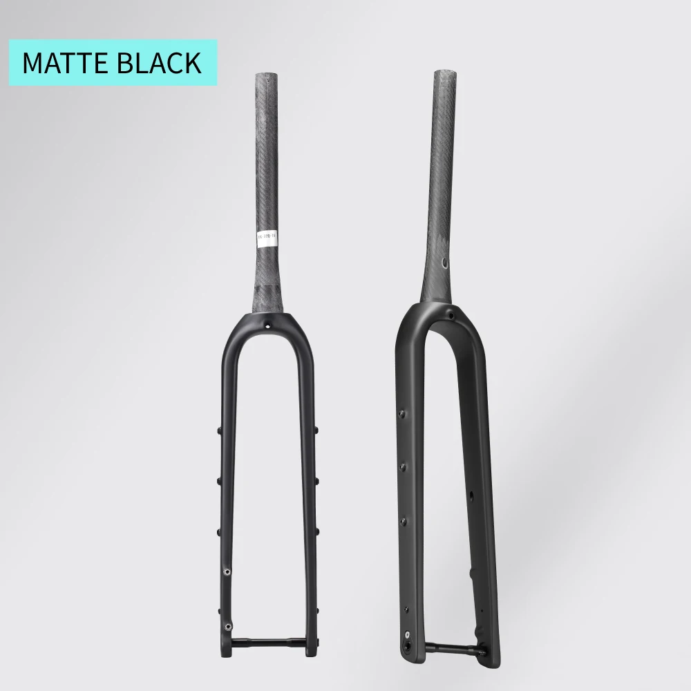 RC-TD-FK03 Carbon Gravel Bicycle Fork 700C 12x100mm Thru Axle Black 1-1/2" Tapered Disc Brake Travel Forks Bike Bicycle Parts
RC-TD-FK03 Carbon Gravel Bicycle Fork 700C 12x100mm Thru Axle Black 1-1/2" Tapered Disc Brake Travel Forks Bike Bicycle Parts