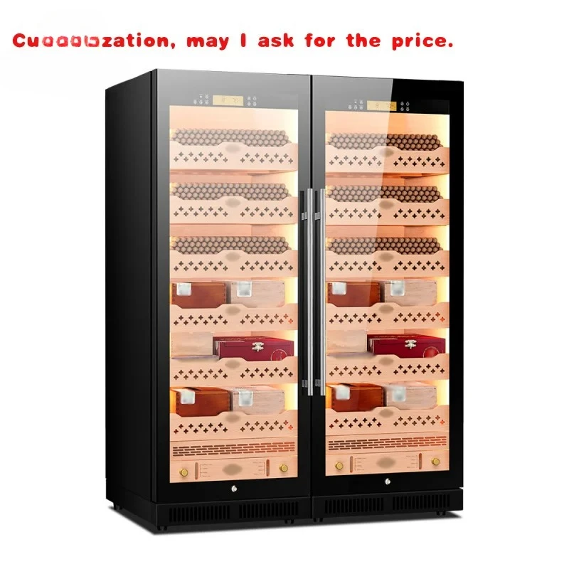 Многофункциональный шкаф-хумидор для сигар custom.120C1 с дисплеем, охладитель для сигар из кедрового дерева, двухдверный шкаф-холодильник для сигар, 640 л
Многофункциональный шкаф-хумидор для сигар custom.120C1 с дисплеем, охладитель для сигар из кедрового дерева, двухдверный шкаф-холодильник для сигар, 640 л