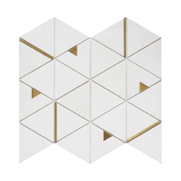 Black Gold Triangle Marble Mosaic Tile Stainless Steel Brass Copper Kitchen Bathroom Wall Backsplash Stone Metal
Black Gold Triangle Marble Mosaic Tile Stainless Steel Brass Copper Kitchen Bathroom Wall Backsplash Stone Metal