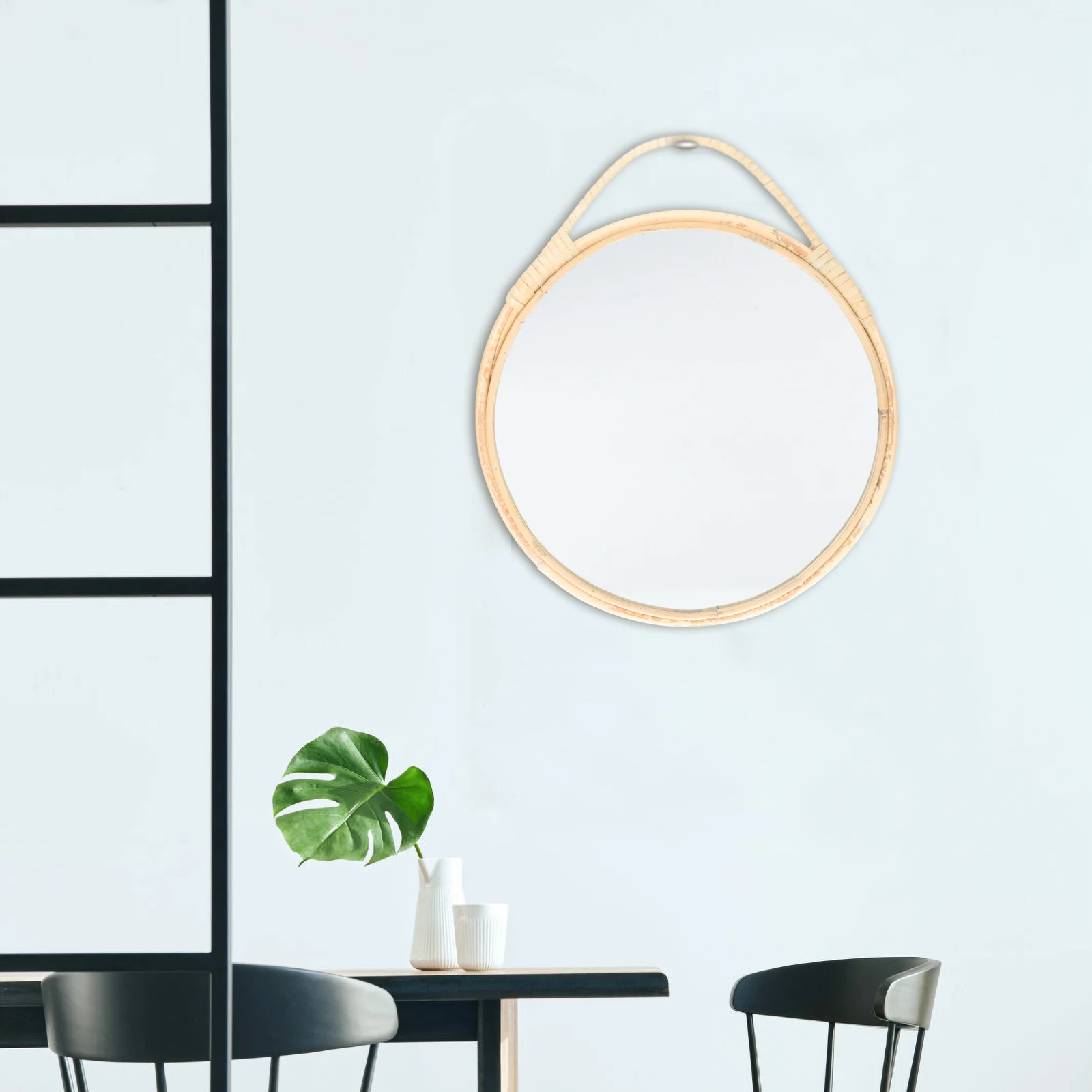Rattan Decorative Mirror Glass Wall Mounted Vanity Bathroom Makeup Large Round Mirrors Home High Definition Safe Practical
Rattan Decorative Mirror Glass Wall Mounted Vanity Bathroom Makeup Large Round Mirrors Home High Definition Safe Practical