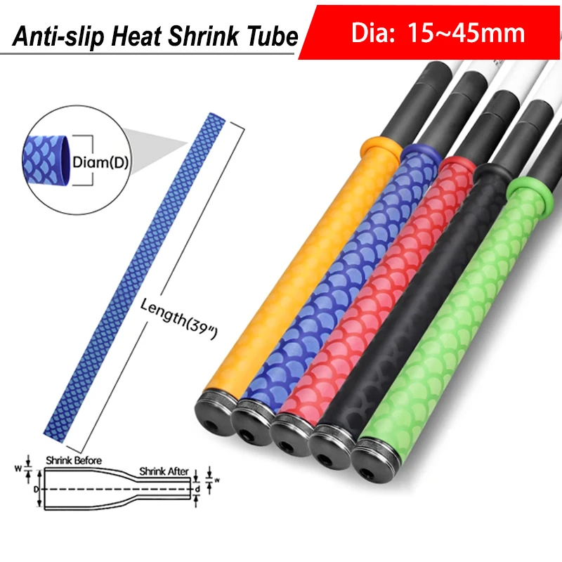 8 Colors Anti-slip Fishing Rod Heat Shrink Tube Dia15~45mm DIY Waterproof Non Skid Bicycle Handle Bar Grip Protect Wrap Cover
8 Colors Anti-slip Fishing Rod Heat Shrink Tube Dia15~45mm DIY Waterproof Non Skid Bicycle Handle Bar Grip Protect Wrap Cover