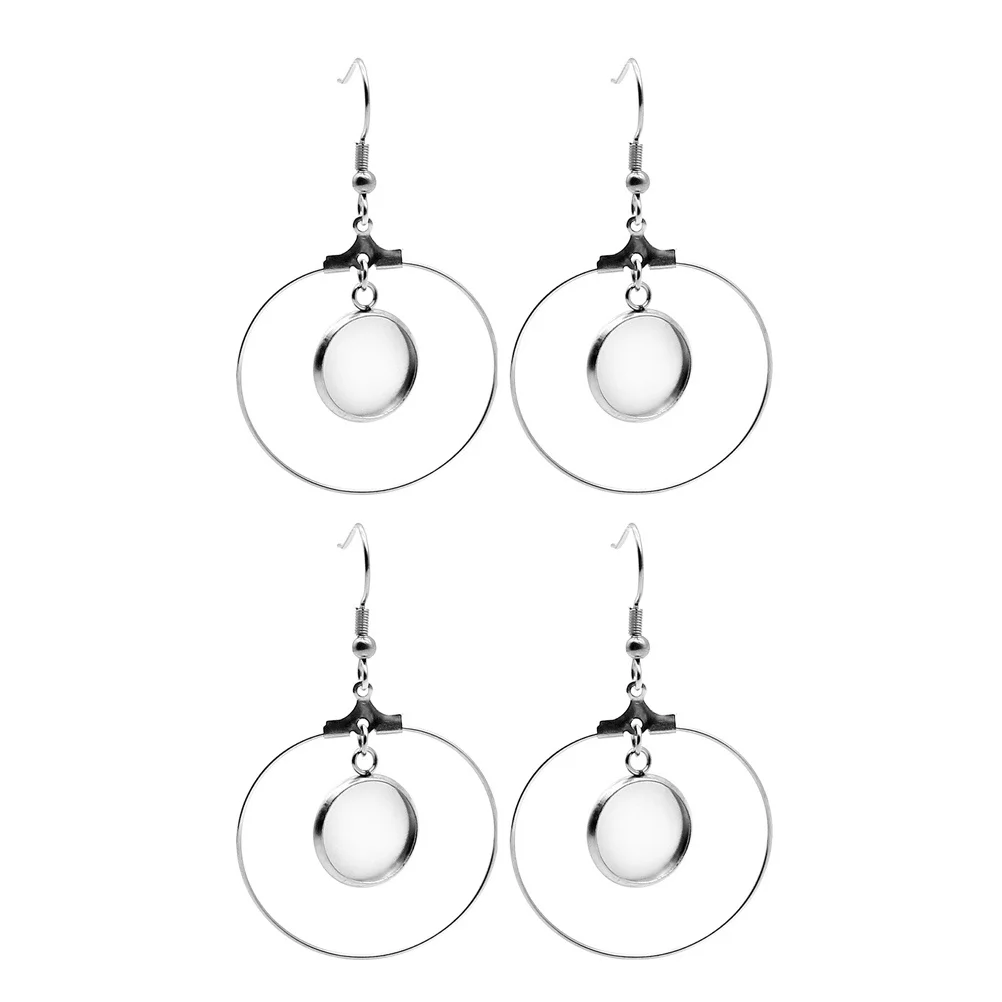 20Pcs DIY Ear Ring Setting Tray Stainless Steel Round Base for Jewelry Making 20mm Diameter Earring Pendant Silver
20Pcs DIY Ear Ring Setting Tray Stainless Steel Round Base for Jewelry Making 20mm Diameter Earring Pendant Silver