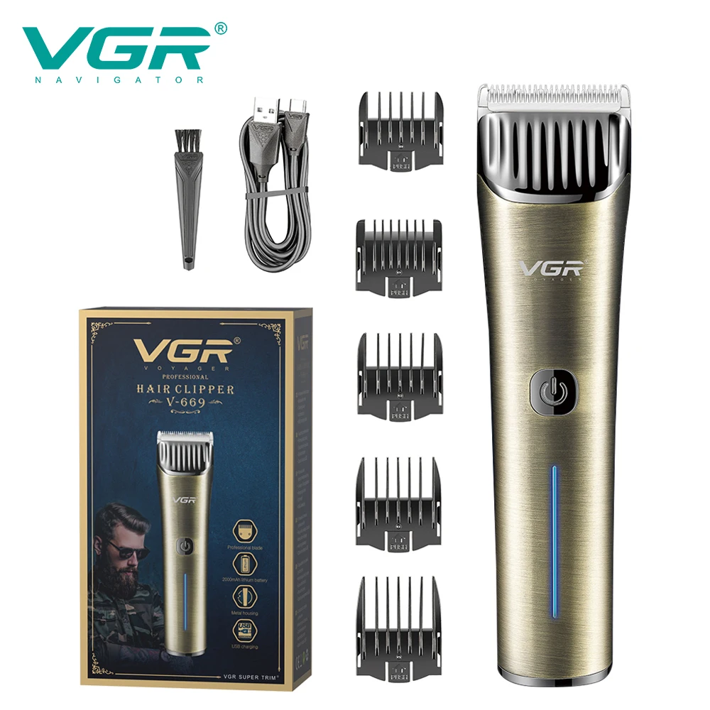 VGR 669, новая металлическая конструкция, аккумуляторная беспроводная профессиональная машинка для стрижки волос для мужчин
VGR 669, новая металлическая конструкция, аккумуляторная беспроводная профессиональная машинка для стрижки волос для мужчин
