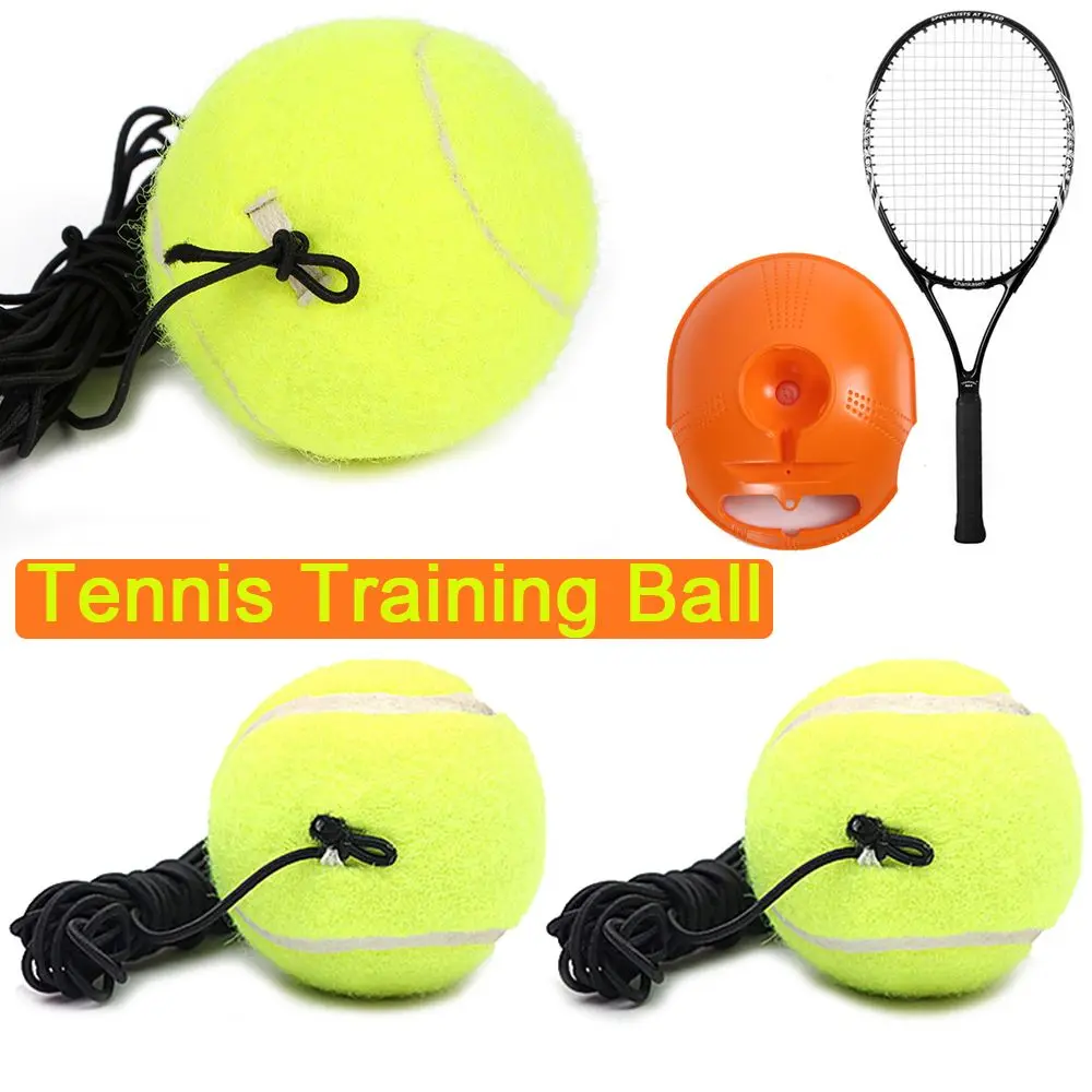 Homehold Indoor Professional Tennis Training Ball Rebound Practice Elastic Rope