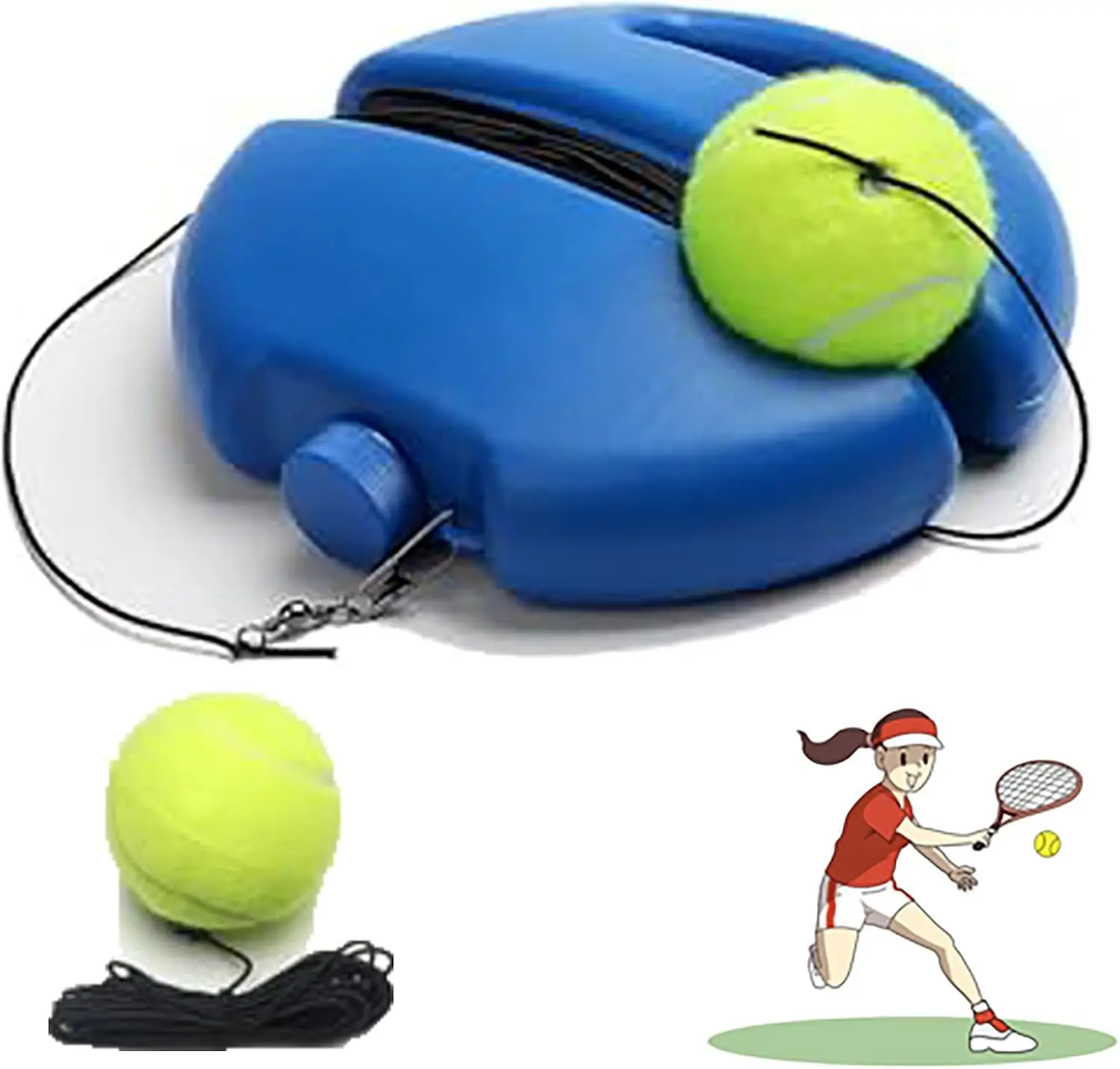 Портативный теннисный отбойник с отскоком мяча, соло-тренажеры, 1-струнные мячи для начинающих, теннисные практики, спорт на открытом воздухе
Портативный теннисный отбойник с отскоком мяча, соло-тренажеры, 1-струнные мячи для начинающих, теннисные практики, спорт на открытом воздухе