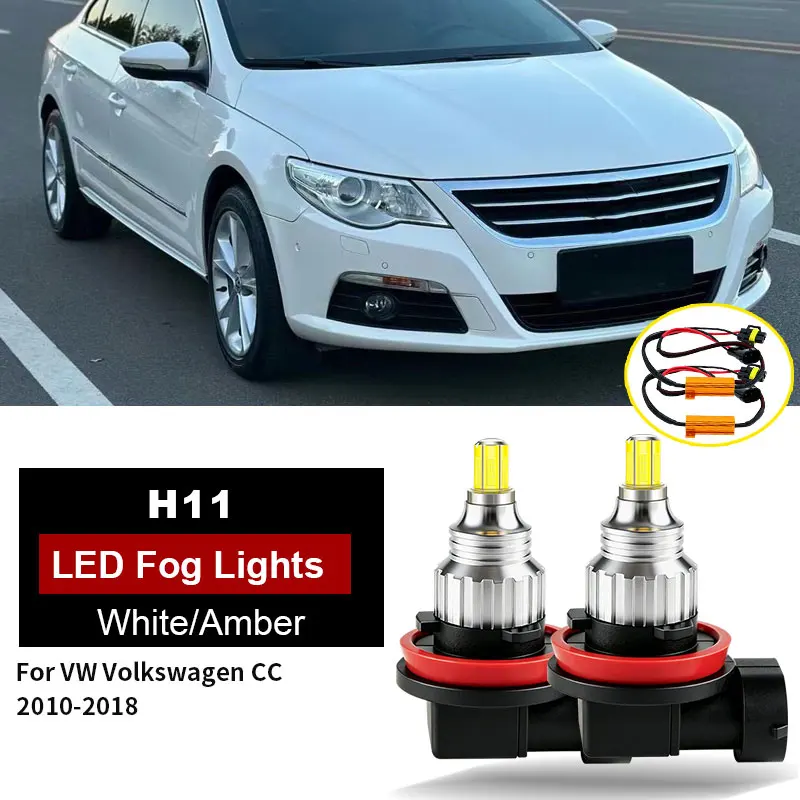 2PC H11 Led Fog Lights Canbus For VW Volkswagen CC 2010-2018 Auto Fog Lights with Decoder 12V Lamps Bulb H8 H16(JP) Accessories
2PC H11 Led Fog Lights Canbus For VW Volkswagen CC 2010-2018 Auto Fog Lights with Decoder 12V Lamps Bulb H8 H16(JP) Accessories