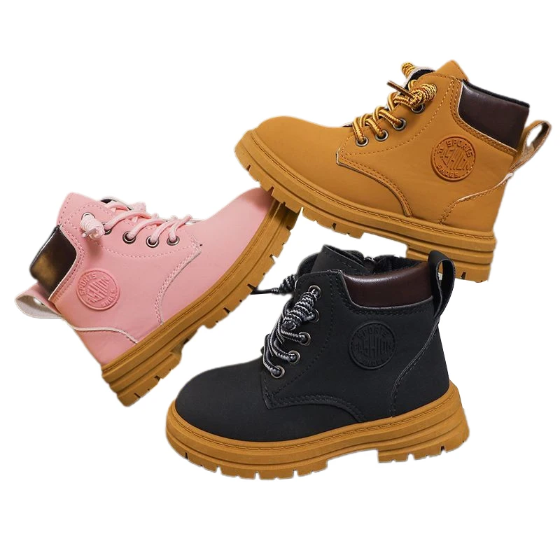 2023 Winter Child Fashion Boots Boys Girls Leather Rubber Boots Waterproof Ankle Boots Anti-slip Kids Shoes Former 4-6 Years Old
2023 Winter Child Fashion Boots Boys Girls Leather Rubber Boots Waterproof Ankle Boots Anti-slip Kids Shoes Former 4-6 Years Old