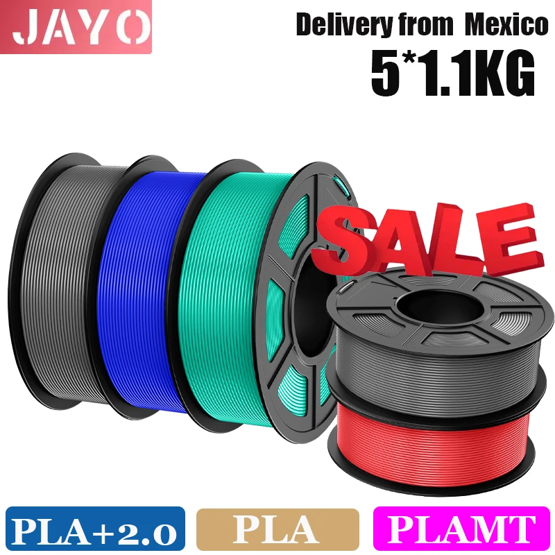 JAYO pla plus 2.0 PLA /PLA meta 5Rolls 1.75mm Materials for 100% No Bubble &FDM for 3D Printing From the warehouse in Mexico
JAYO pla plus 2.0 PLA /PLA meta 5Rolls 1.75mm Materials for 100% No Bubble &FDM for 3D Printing From the warehouse in Mexico